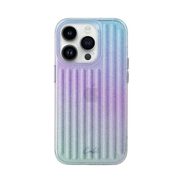 Uniq Coehl Linear case for iPhone 14 Pro - blue and pinkeng