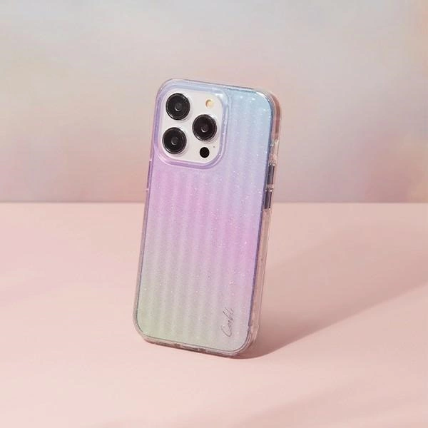 Uniq Coehl Linear case for iPhone 14 Pro - blue and pinkeng