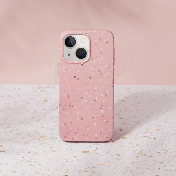 Uniq Coehl Terrazzo case for iPhone 14 Plus - pinkeng