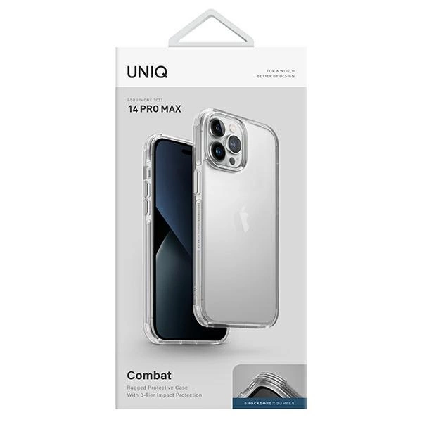 Uniq Combat case for iPhone 14 Pro Max - transparenteng