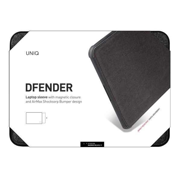 Uniq Dfender cover for a 16" laptop - blackeng