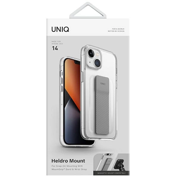 Uniq Heldro Mount case for iPhone 14 - transparenteng