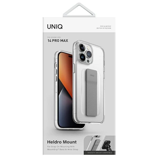 Uniq Heldro Mount case for iPhone 14 Pro Max - transparenteng