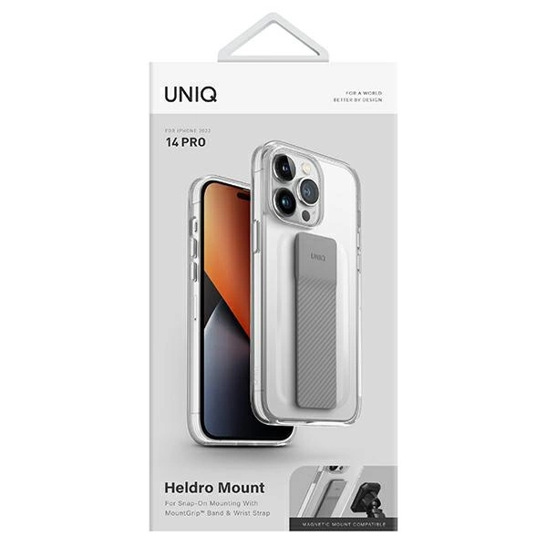 Uniq Heldro Mount case for iPhone 14 Pro - transparenteng