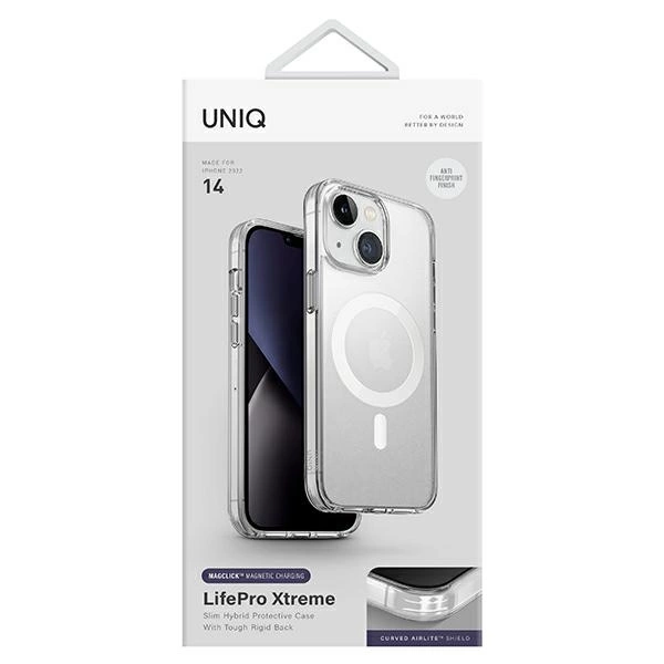 Uniq LifePro Xtreme Magclick Charging case for iPhone 14 - transparenteng