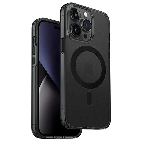 Uniq LifePro Xtreme Magclick Charging case for iPhone 14 Pro - gray and blackeng