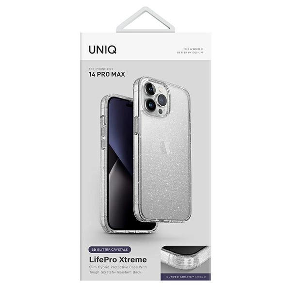 Uniq LifePro Xtreme case for iPhone 14 Pro Max - transparent silvereng