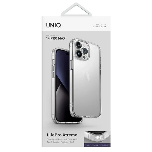 Uniq LifePro Xtreme case for iPhone 14 Pro Max - transparenteng