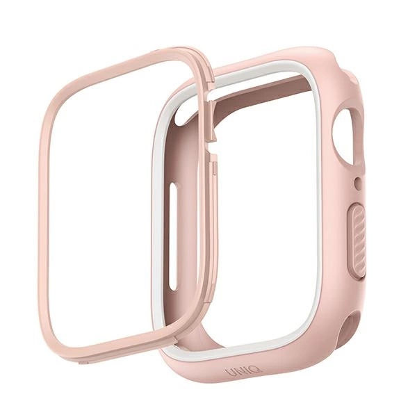 Uniq Moduo case for Apple Watch 4/5/6/7/8/SE/SE2 40/41mm - pink and whiteeng