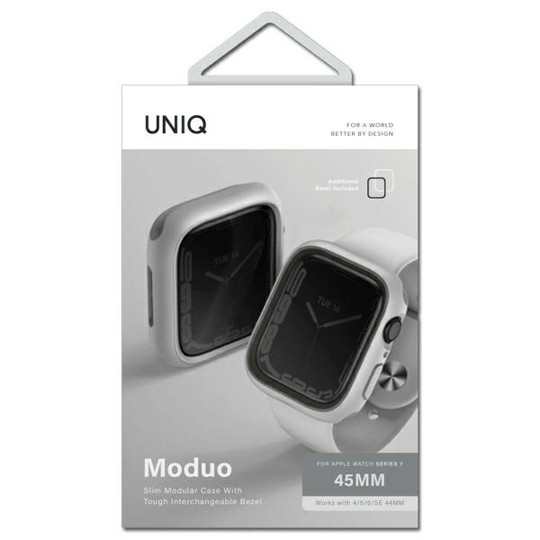 Uniq Moduo case for Apple Watch 4/5/6/7/8/SE/SE2 44/45mm - chalk grayeng