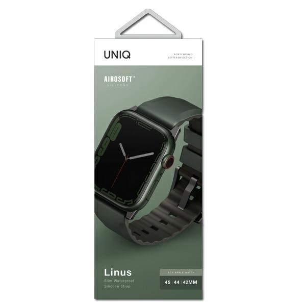 Uniq Linus strap for Apple Watch 1/2/3/4/5/6/7/8/SE/SE2/Ultra 42/44/45/49mm - greeneng