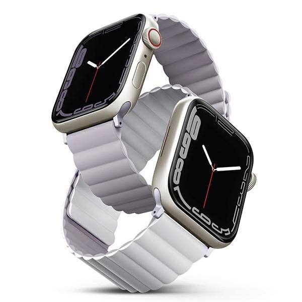 Uniq Revix strap for Apple Watch 1/2/3/4/5/6/7/8/SE/SE2 38/40/41mm - lilac and whiteeng