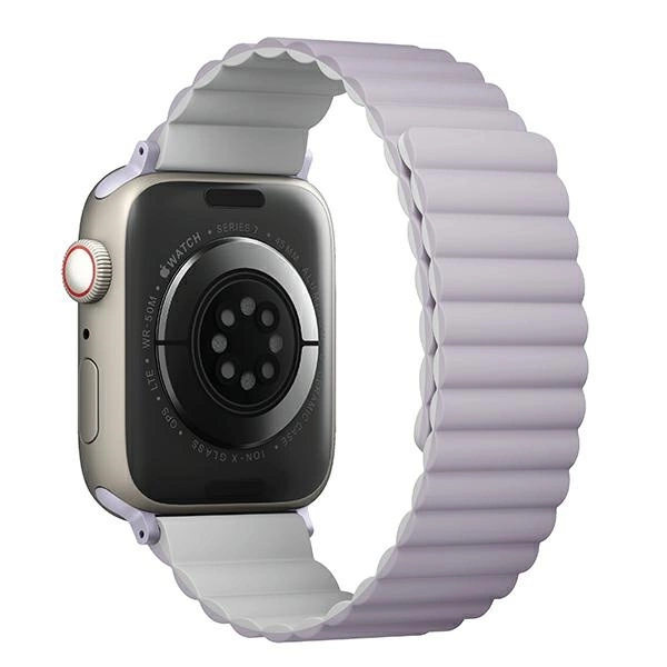 Uniq Revix strap for Apple Watch 1/2/3/4/5/6/7/8/SE/SE2 38/40/41mm - lilac and whiteeng