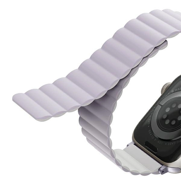 Uniq Revix strap for Apple Watch 1/2/3/4/5/6/7/8/SE/SE2 38/40/41mm - lilac and whiteeng