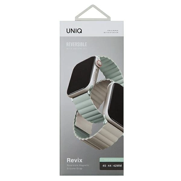 Uniq Revix strap for Apple Watch 1/2/3/4/5/6/7/8/SE/SE2/Ultra 42/44/45/49mm - sage-beigeeng