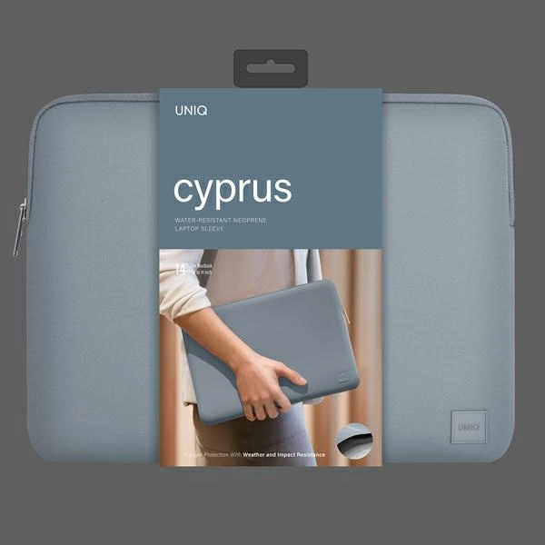 Uniq Cyprus case for a 14" laptop - light blueeng
