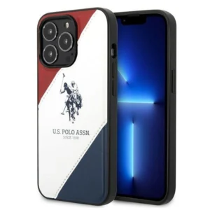 US Polo USHCP14LPSO3 iPhone 14 Pro 6.1" white/white Tricolor Embossedeng