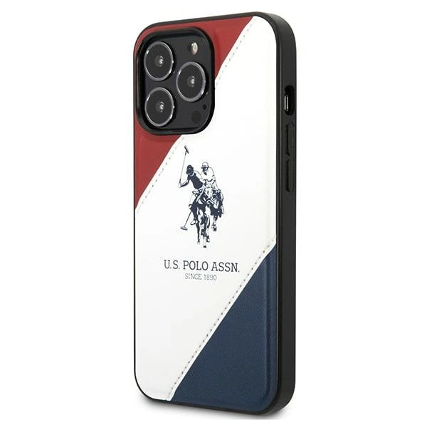 US Polo USHCP14LPSO3 iPhone 14 Pro 6.1" white/white Tricolor Embossedeng