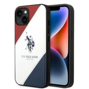 US Polo USHCP14SPSO3 iPhone 14 6.1" white/white Tricolor Embossedeng