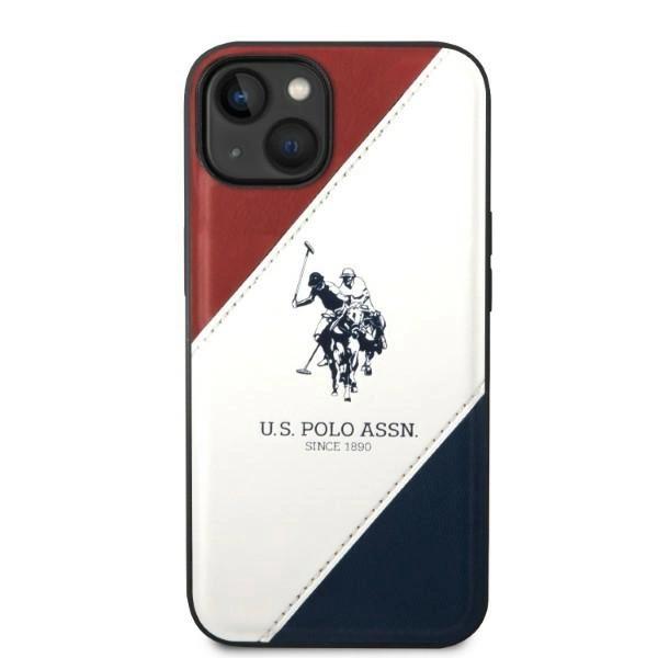US Polo USHCP14SPSO3 iPhone 14 6.1" white/white Tricolor Embossedeng