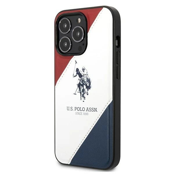 US Polo USHCP14XPSO3 iPhone 14 Pro Max 6.7" white/white Tricolor Embossedeng
