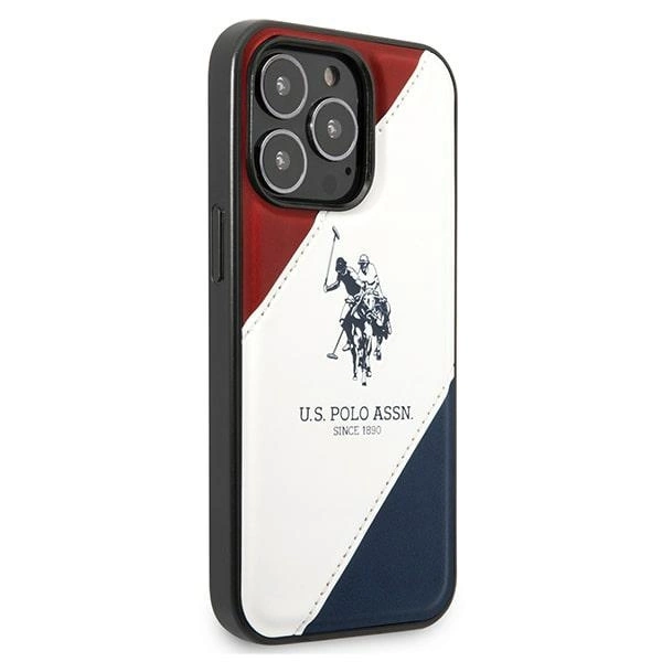 US Polo USHCP14XPSO3 iPhone 14 Pro Max 6.7" white/white Tricolor Embossedeng