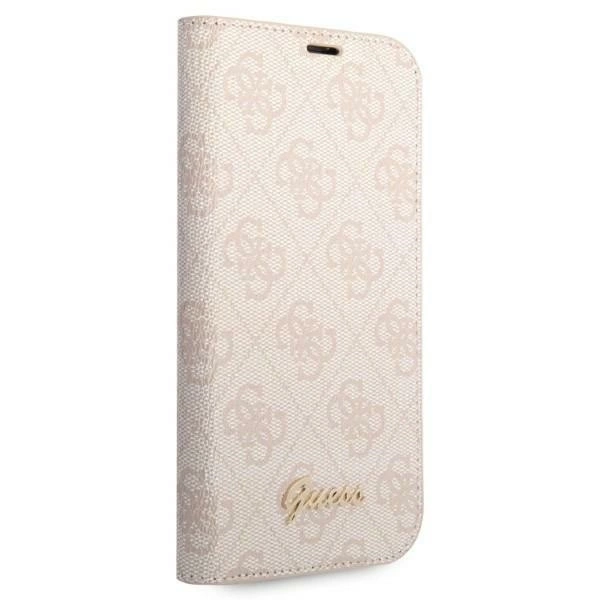 Guess GUBKP14MHG4SHP iPhone 14 Plus 6.7 "pink / pink book 4G Vintage Gold Logoeng