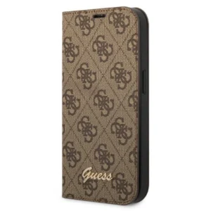 Guess GUBKP14MHG4SHW iPhone 14 Plus 6.7 "brown / brown book 4G Vintage Gold Logoeng