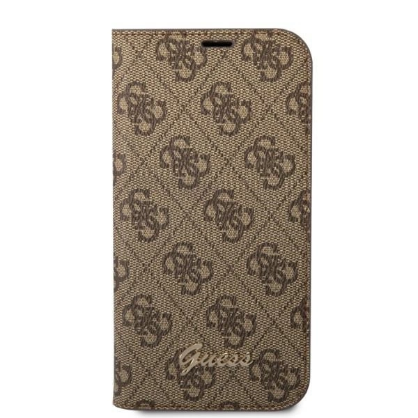 Guess GUBKP14MHG4SHW iPhone 14 Plus 6.7 "brown / brown book 4G Vintage Gold Logoeng