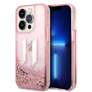 Karl Lagerfeld KLHCP14LLBKLCP iPhone 14 Pro 6.1 "pink / pink hardcase Liquid Glitter Big KLeng