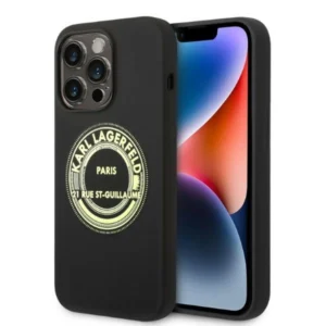 Karl Lagerfeld Silicone RSG case for iPhone 14 Pro - blackeng