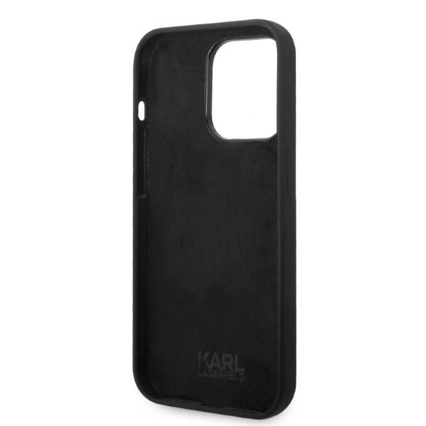 Karl Lagerfeld Silicone RSG case for iPhone 14 Pro - blackeng