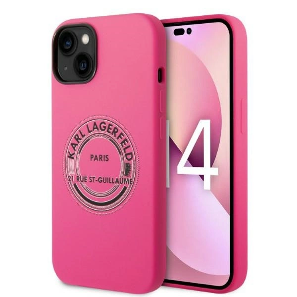 Karl Lagerfeld KLHCP14MSRSGRCF iPhone 14 Plus 6.7 "hardcase pink / pink Silicone RSGeng