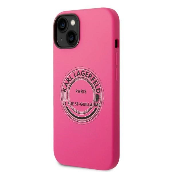 Karl Lagerfeld KLHCP14MSRSGRCF iPhone 14 Plus 6.7 "hardcase pink / pink Silicone RSGeng