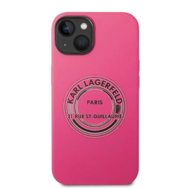 Karl Lagerfeld KLHCP14MSRSGRCF iPhone 14 Plus 6.7 "hardcase pink / pink Silicone RSGeng