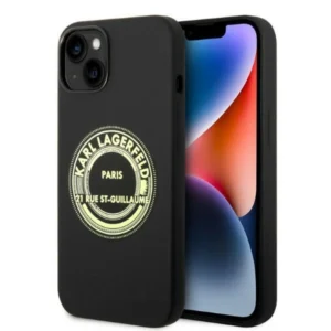 Karl Lagerfeld KLHCP14MSRSGRCK iPhone 14 Plus 6.7 "hardcase black / black Silicone RSGeng