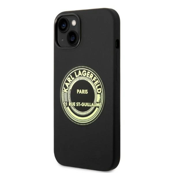 Karl Lagerfeld KLHCP14MSRSGRCK iPhone 14 Plus 6.7 "hardcase black / black Silicone RSGeng
