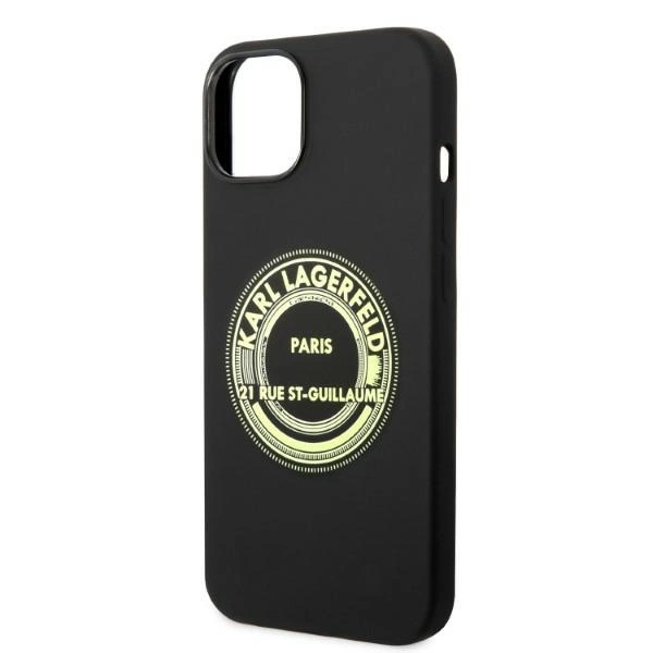 Karl Lagerfeld KLHCP14MSRSGRCK iPhone 14 Plus 6.7 "hardcase black / black Silicone RSGeng