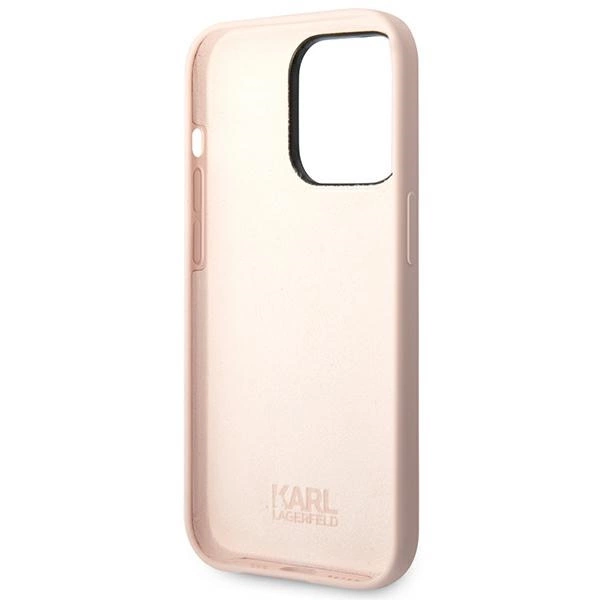Karl Lagerfeld KLHCP14XSLKHLP iPhone 14 Pro Max 6.7 "hardcase pink / pink Silicone Karl`s Headeng