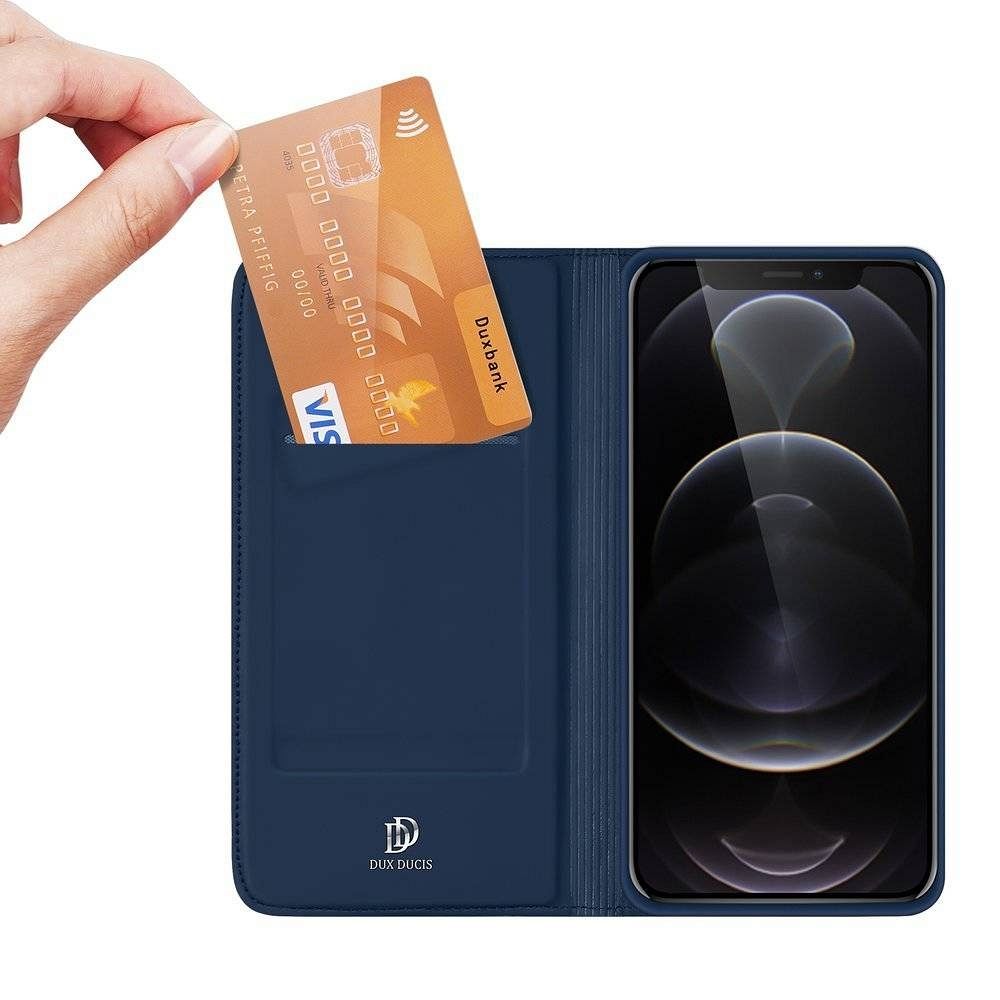 DUX DUCIS wallet case SKIN PRO for IPHONE 13 Pro Max blue