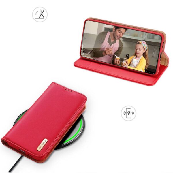 DUX DUCIS wallet case HIVO for SAMSUNG S23 Plus red