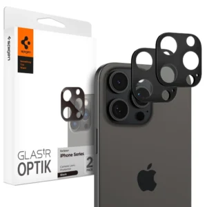 Spigen Optik.tR Camera Protector for iPhone 14 Pro / Pro Max / 15 Pro / Pro Max / 16 Pro / Pro Max - Black 2 pcs.eng