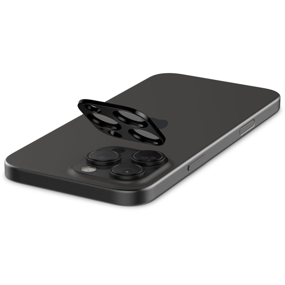 Spigen Optik.tR Camera Protector for iPhone 14 Pro / Pro Max / 15 Pro / Pro Max / 16 Pro / Pro Max - Black 2 pcs.eng