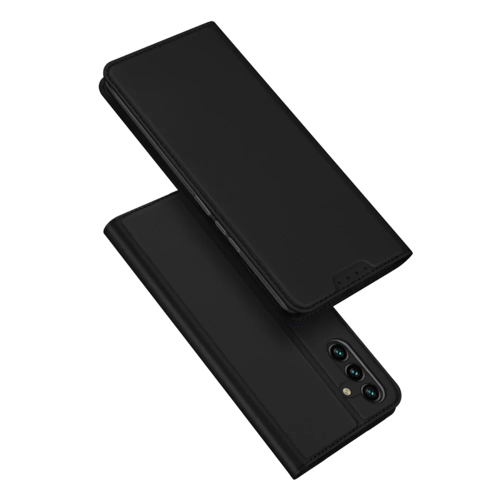 Dux Ducis Skin Pro Case for Samsung Galaxy A14 4G / 5G Cover with Flip Card Wallet Stand Blackeng
