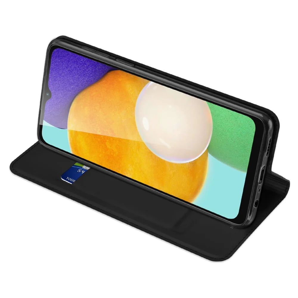 Dux Ducis Skin Pro Case for Samsung Galaxy A14 4G / 5G Cover with Flip Card Wallet Stand Blackeng