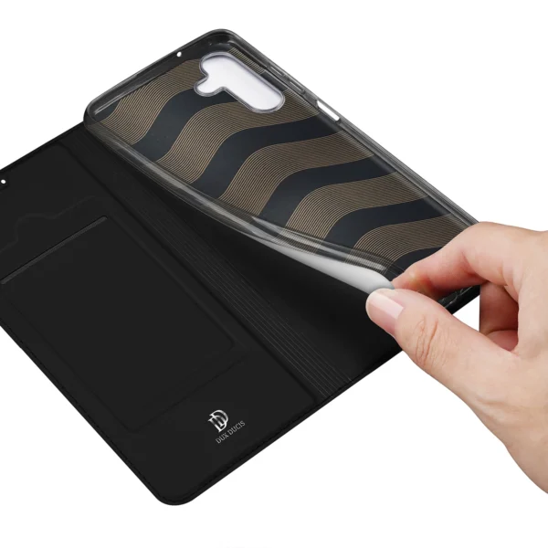 Dux Ducis Skin Pro Case for Samsung Galaxy A14 4G / 5G Cover with Flip Card Wallet Stand Blackeng