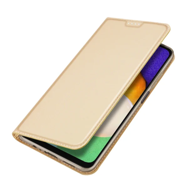 Dux Ducis Skin Pro Case for Samsung Galaxy A14 5G Flip Card Wallet Stand Goldeng
