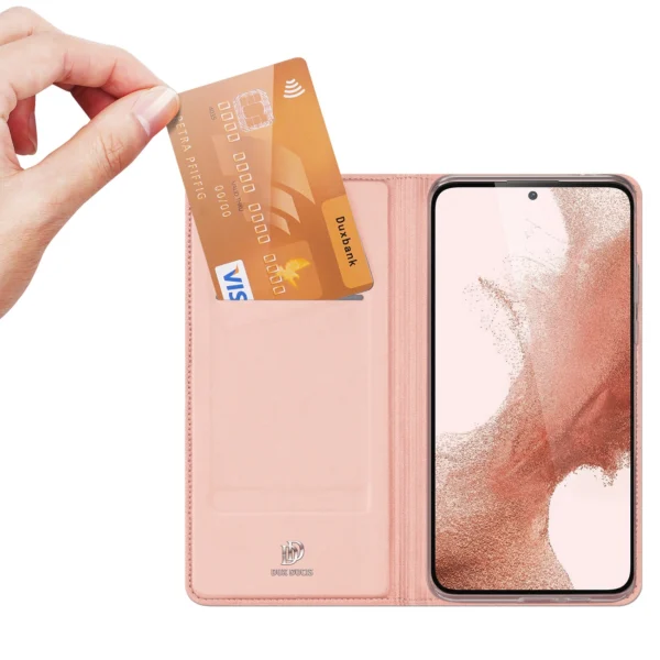 Dux Ducis Skin Pro case for Samsung Galaxy S23+ flip cover card wallet stand pinkeng