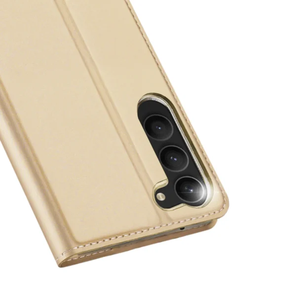 Dux Ducis Skin Pro Case for Samsung Galaxy S23+ Flip Card Wallet Stand Goldeng