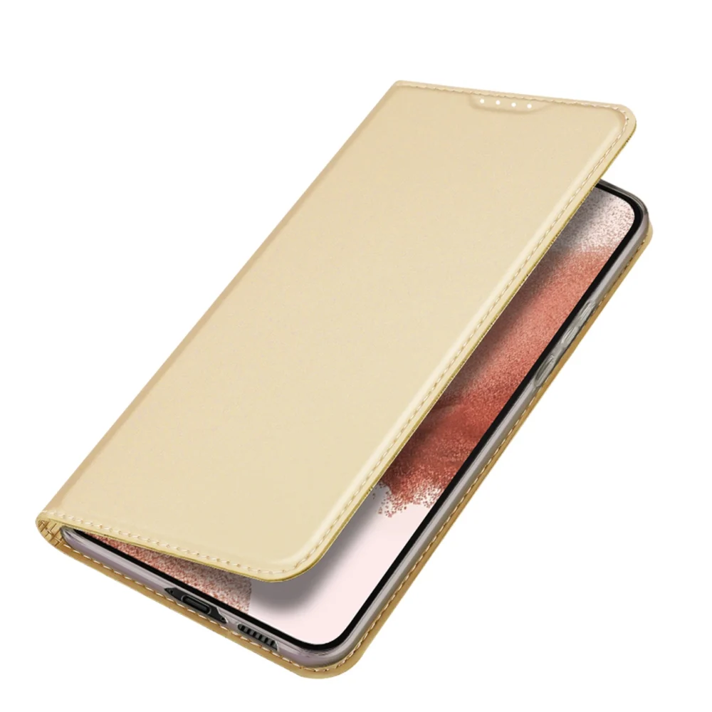 Dux Ducis Skin Pro Case for Samsung Galaxy S23+ Flip Card Wallet Stand Goldeng